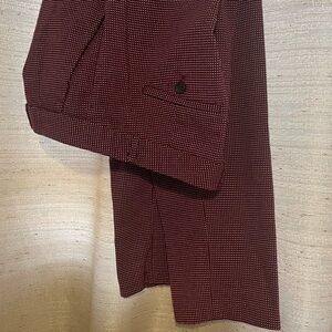 Banana Republic Maroon Patterned Trousers